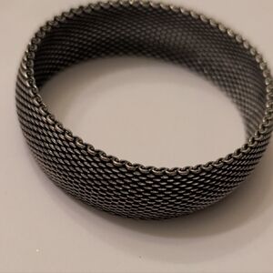 Textured Silver Tone Bracelet